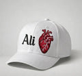 CUSTOMIZE HEART CAP - WHITE